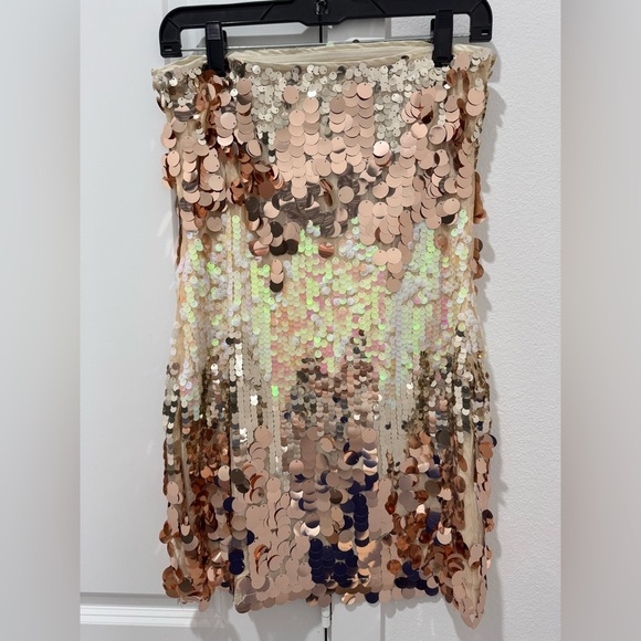 Le Lis Ombré Sequin Mini Strapless Dress - Picture 6 of 7